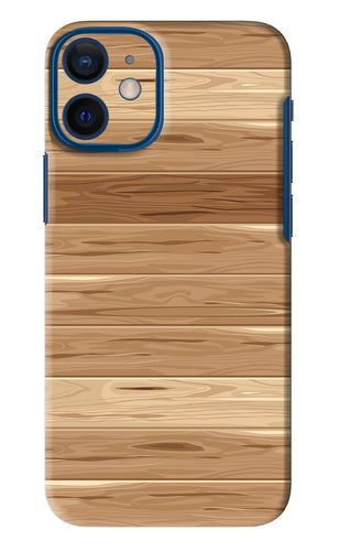 Wooden Vector iPhone 12 Mini Back Skin Wrap