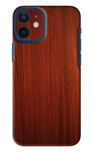 Wooden Plain Pattern iPhone 12 Mini Back Skin Wrap