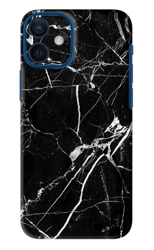 Black Marble Texture 2 iPhone 12 Mini Back Skin Wrap