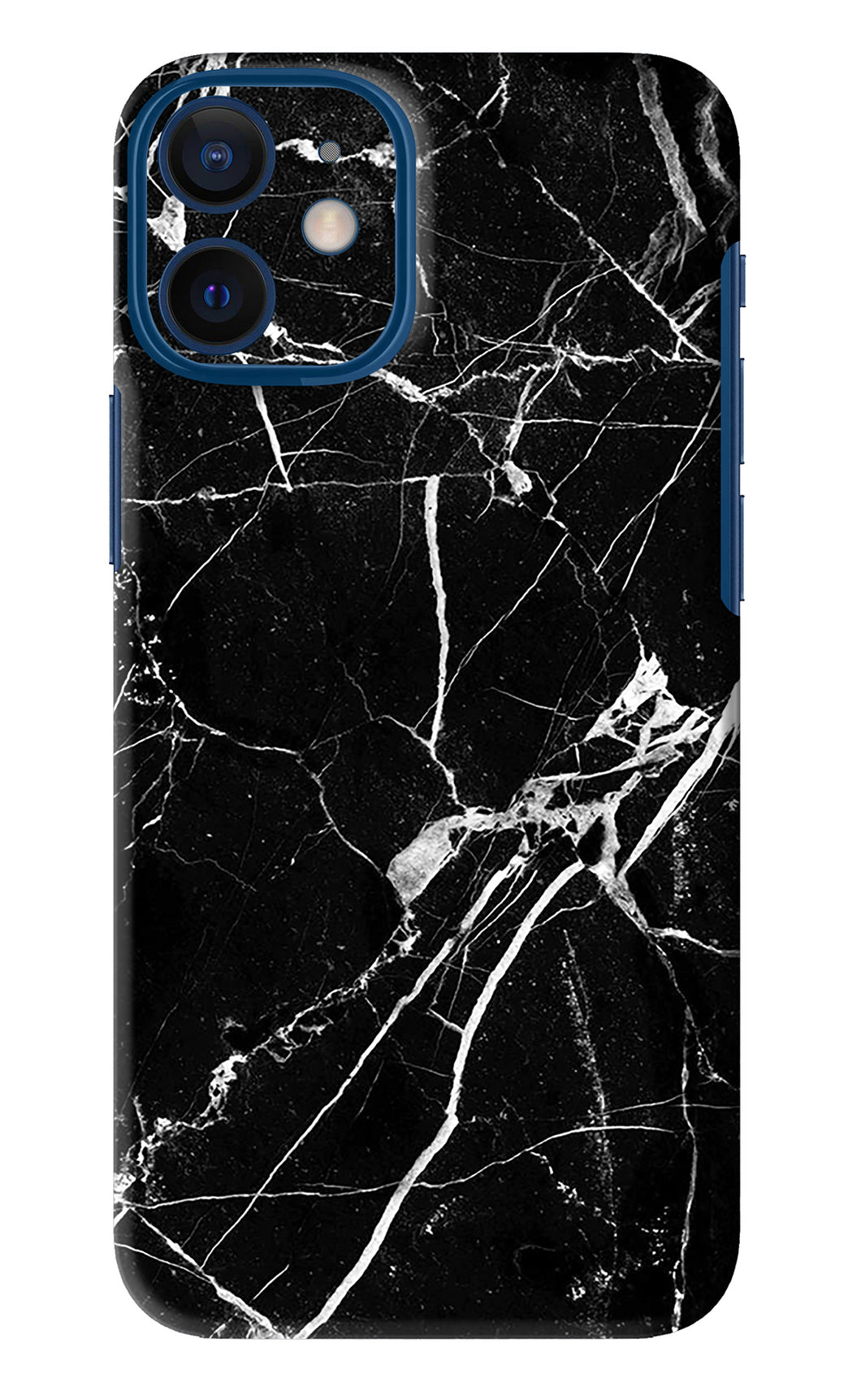 Black Marble Texture 2 iPhone 12 Mini Back Skin Wrap