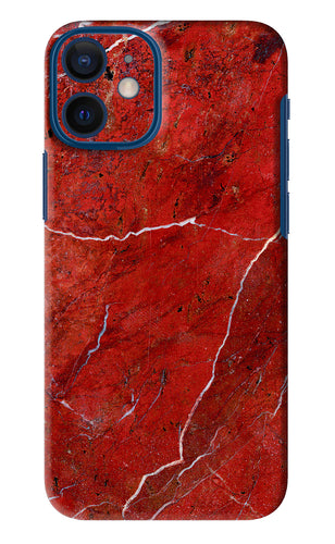 Red Marble Design iPhone 12 Mini Back Skin Wrap