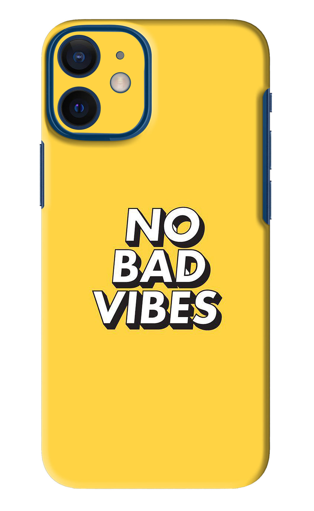 No Bad Vibes iPhone 12 Mini Back Skin Wrap