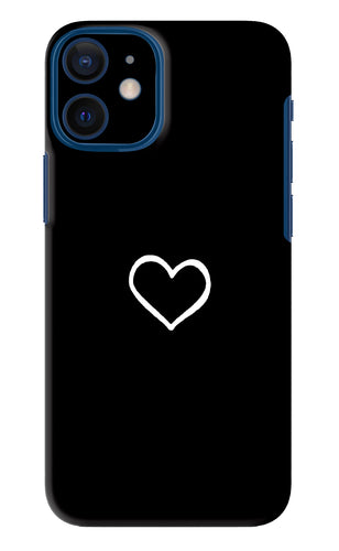 Heart iPhone 12 Mini Back Skin Wrap