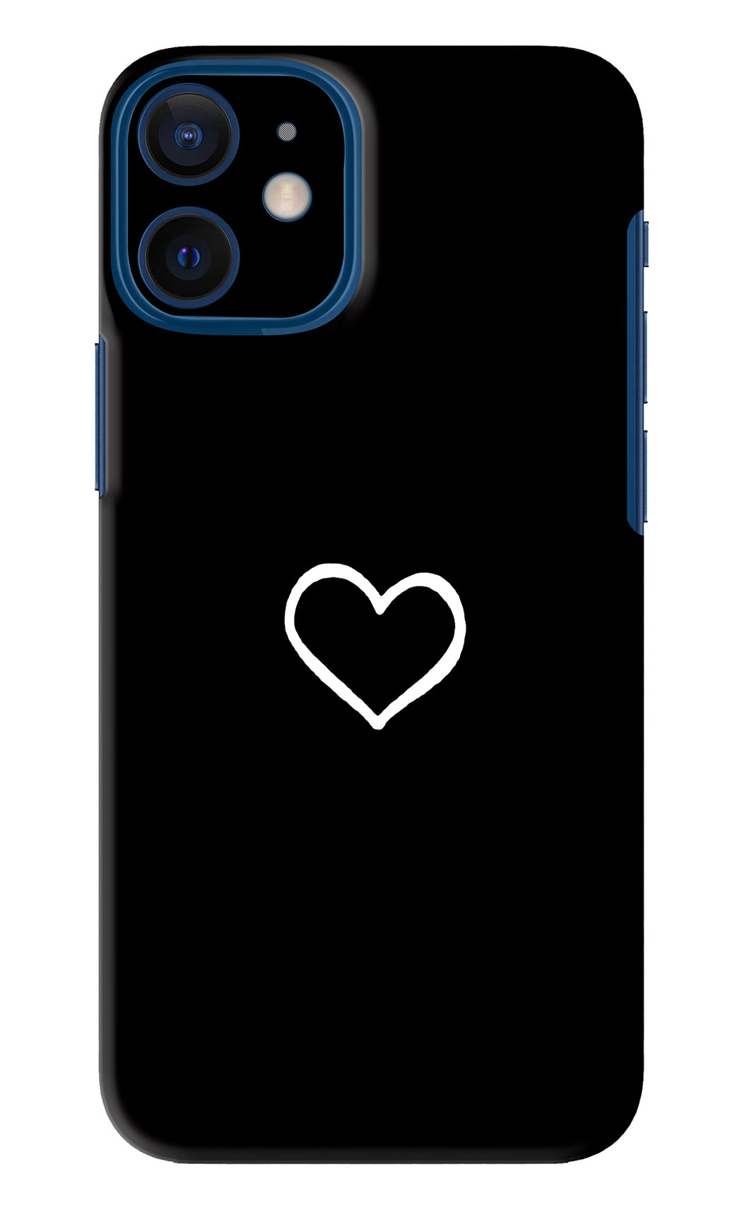 Heart iPhone 12 Mini Back Skin Wrap