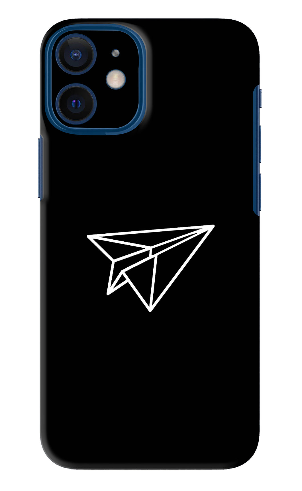 Paper Plane White iPhone 12 Mini Back Skin Wrap