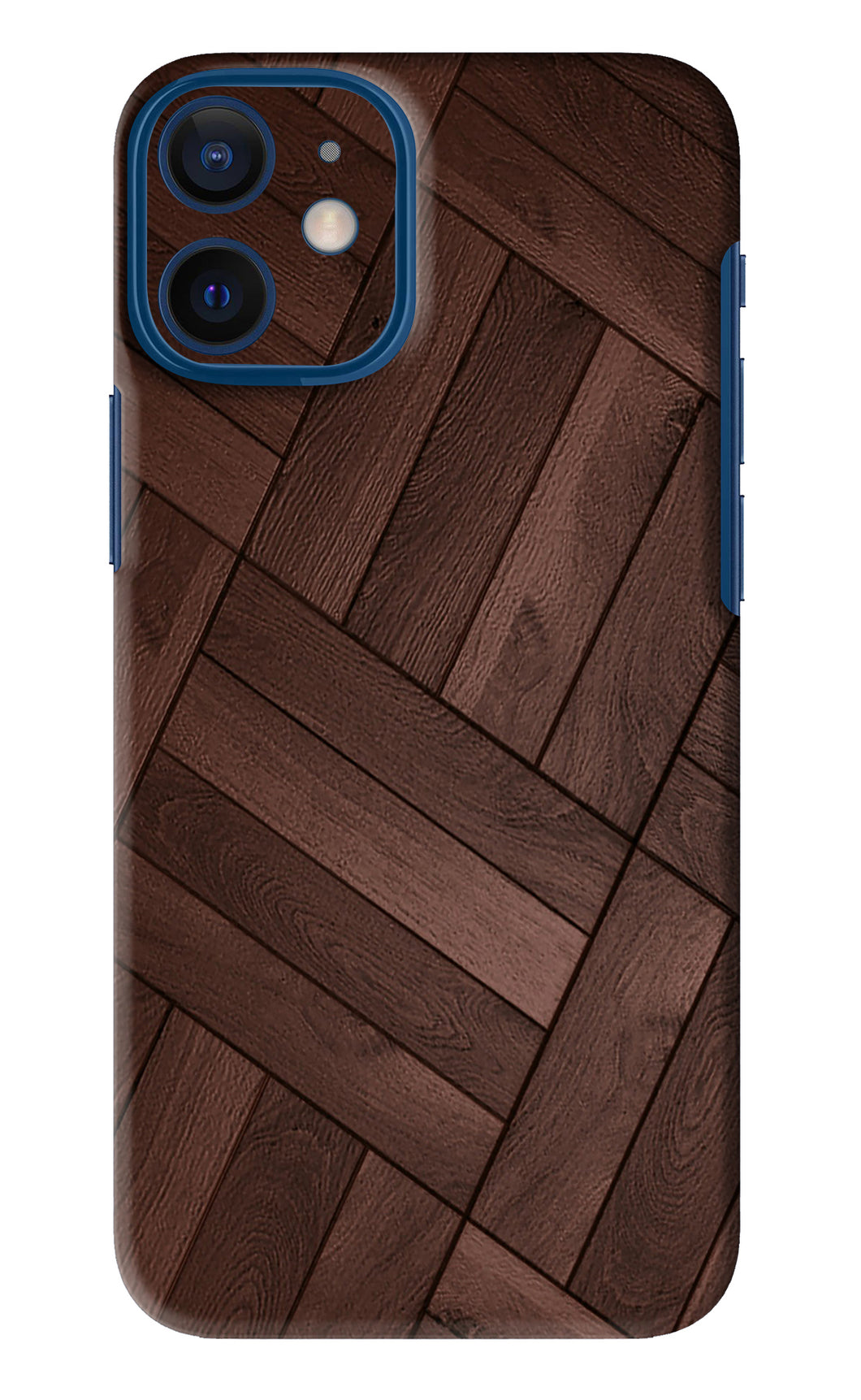 Wooden Texture Design iPhone 12 Mini Back Skin Wrap