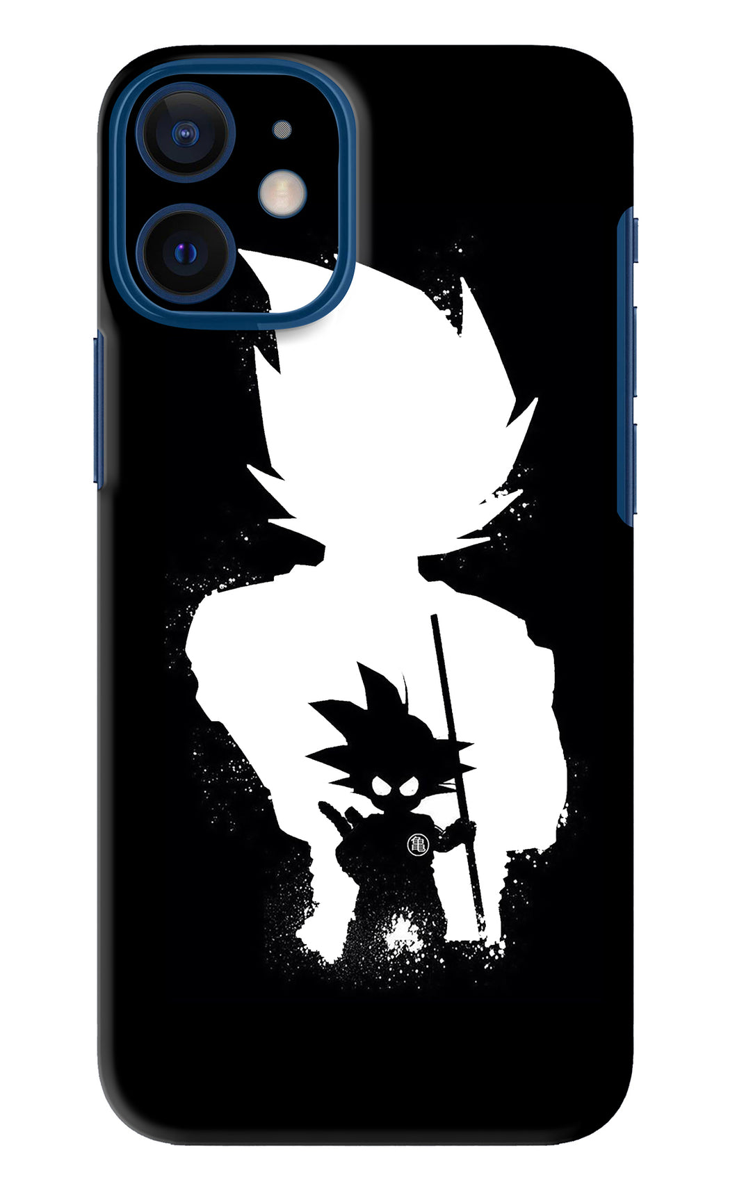 Goku Shadow iPhone 12 Mini Back Skin Wrap