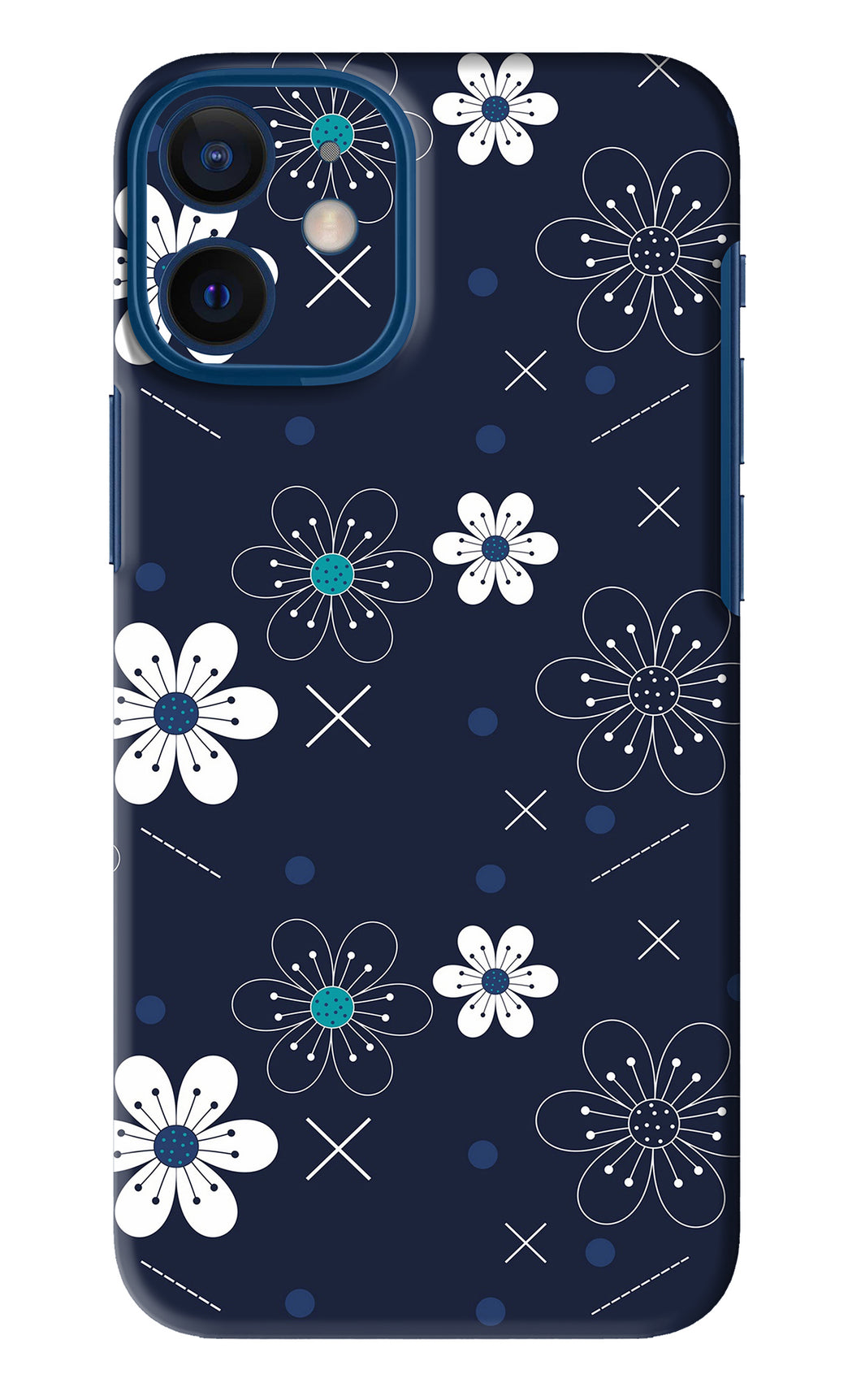 Flowers 4 iPhone 12 Mini Back Skin Wrap