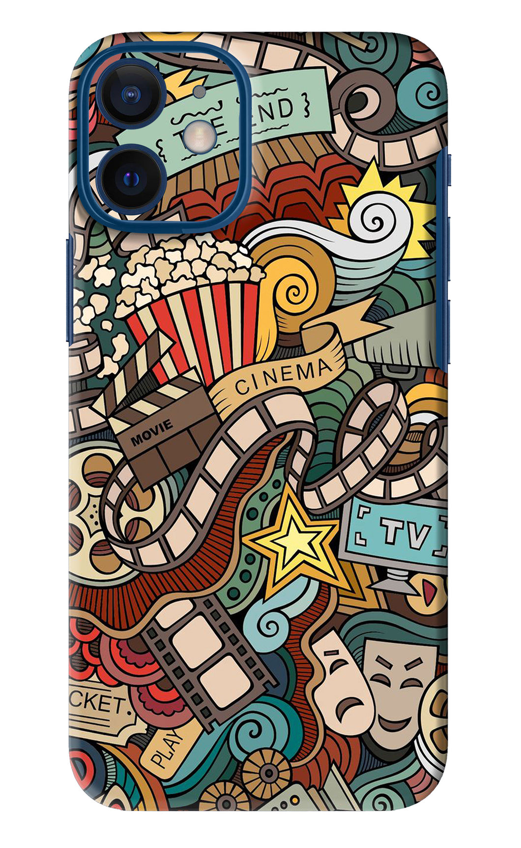 Cinema Abstract iPhone 12 Mini Back Skin Wrap