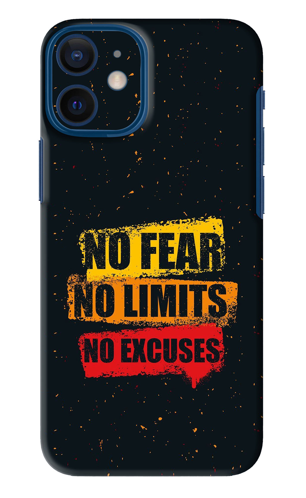 No Fear No Limits No Excuses iPhone 12 Mini Back Skin Wrap