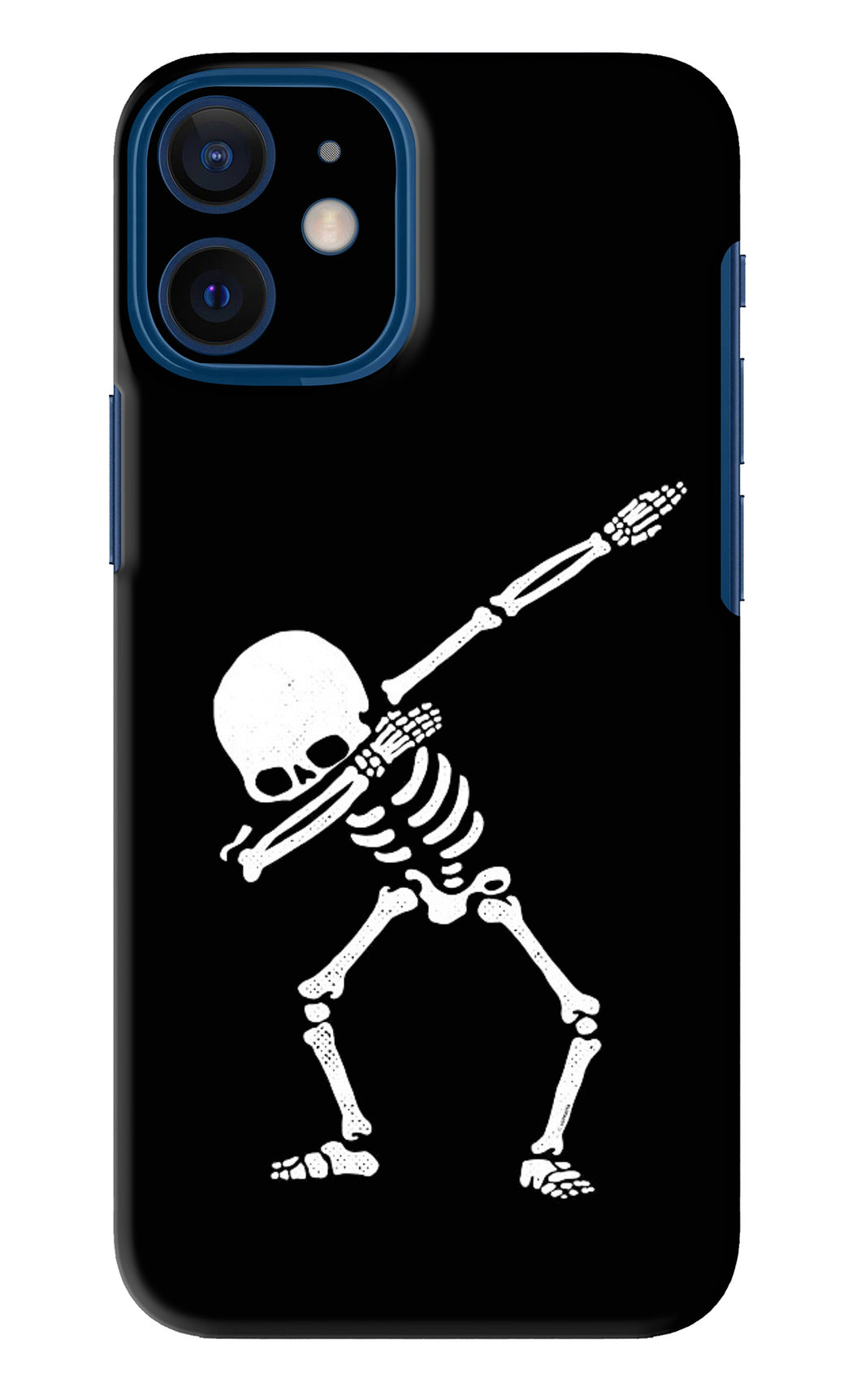 Dabbing Skeleton Art iPhone 12 Mini Back Skin Wrap