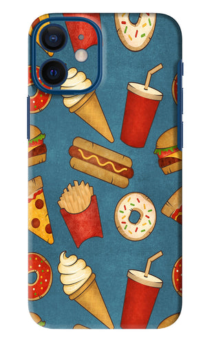 Foodie iPhone 12 Mini Back Skin Wrap