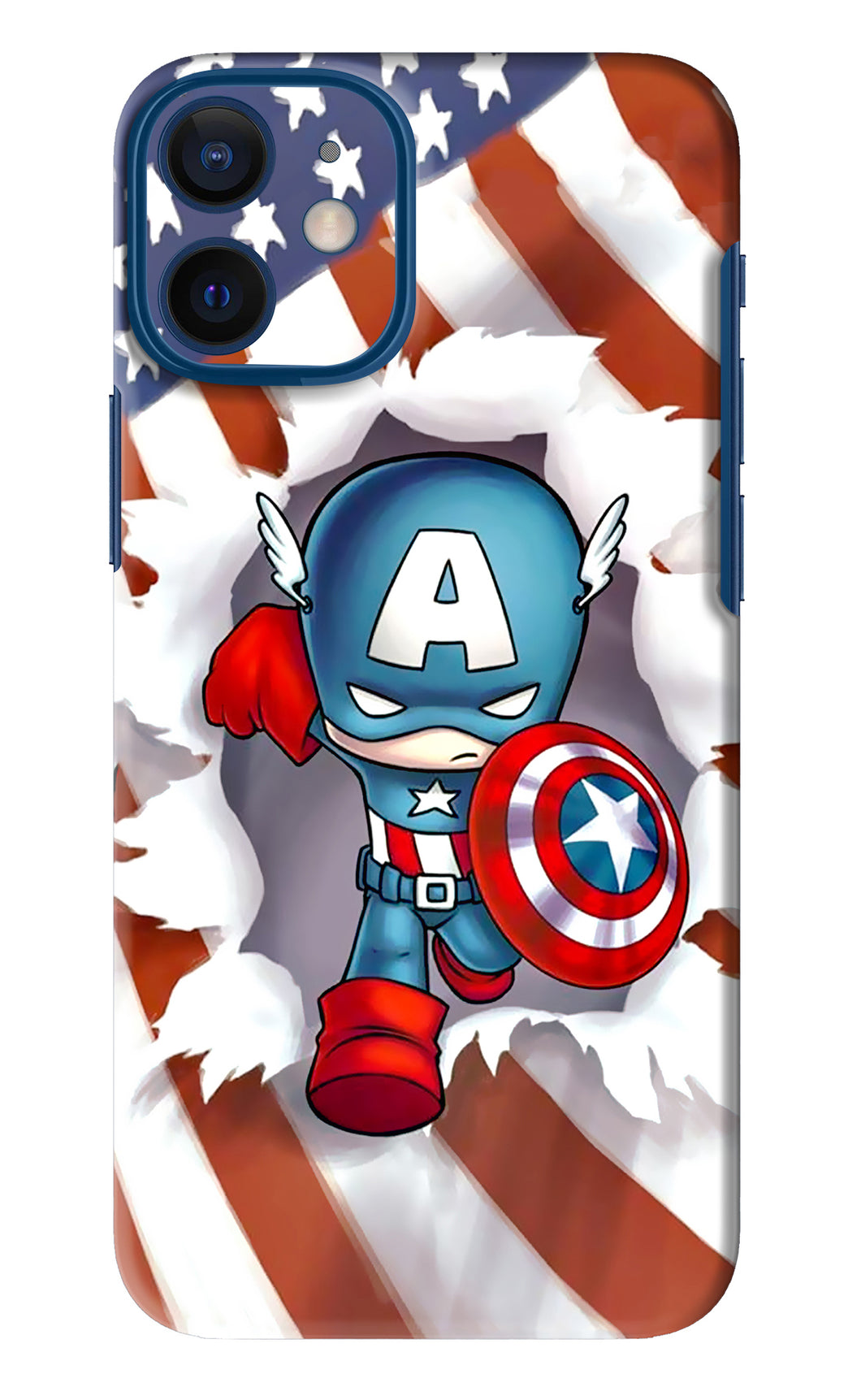 Captain America iPhone 12 Mini Back Skin Wrap