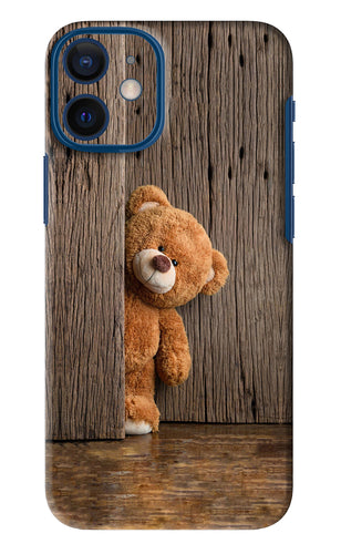 Teddy Wooden iPhone 12 Mini Back Skin Wrap