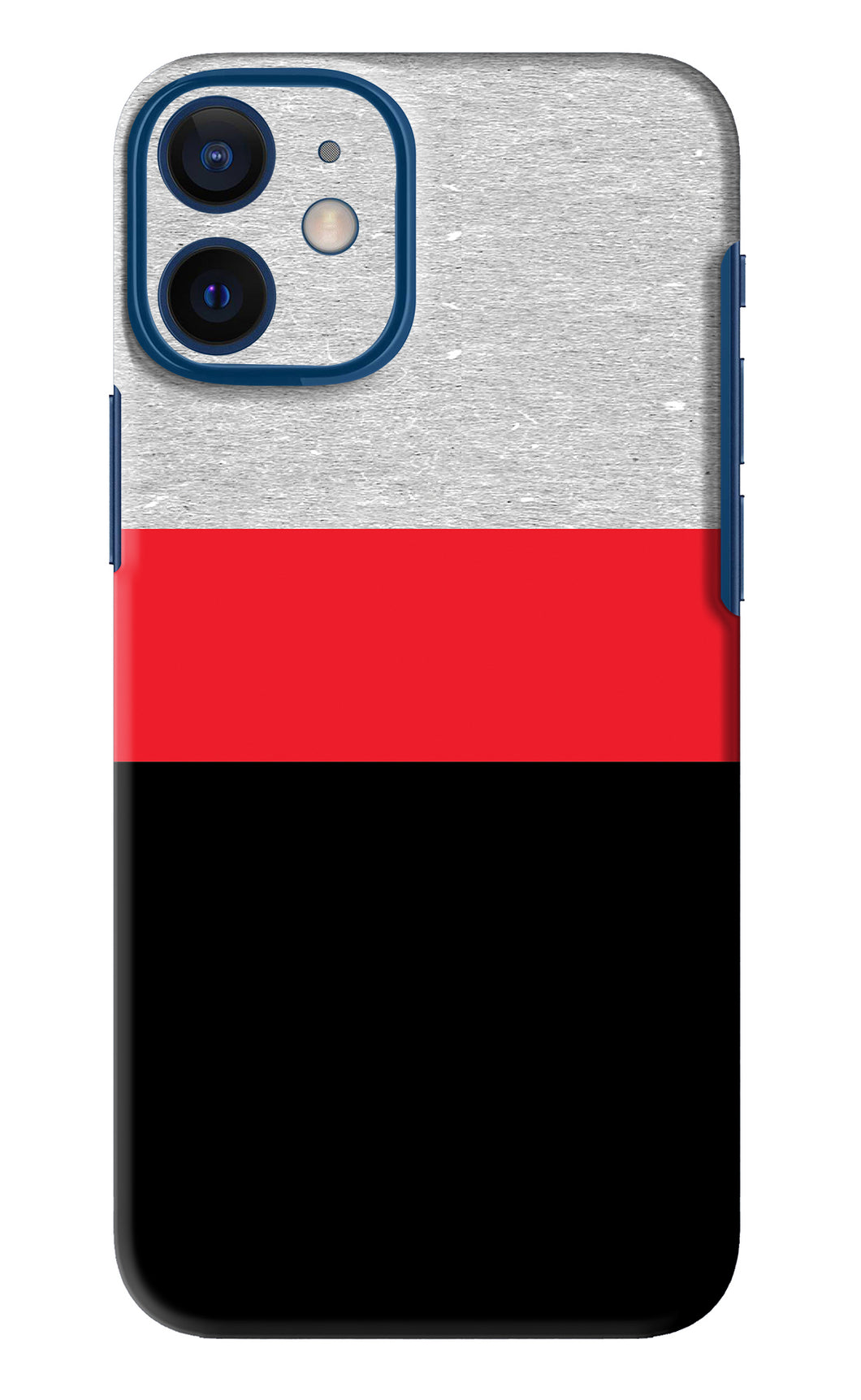 Tri Color Pattern iPhone 12 Mini Back Skin Wrap