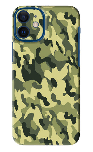 Camouflage iPhone 12 Mini Back Skin Wrap