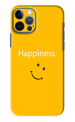 Happiness With Smiley iPhone 12 Pro Back Skin Wrap