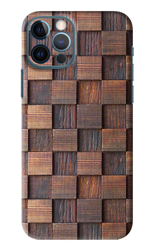 Wooden Cube Design iPhone 12 Pro Back Skin Wrap
