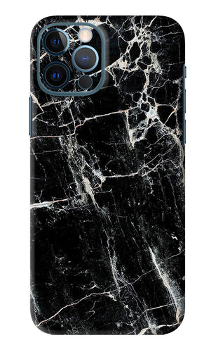 Black Marble Texture 1 iPhone 12 Pro Back Skin Wrap