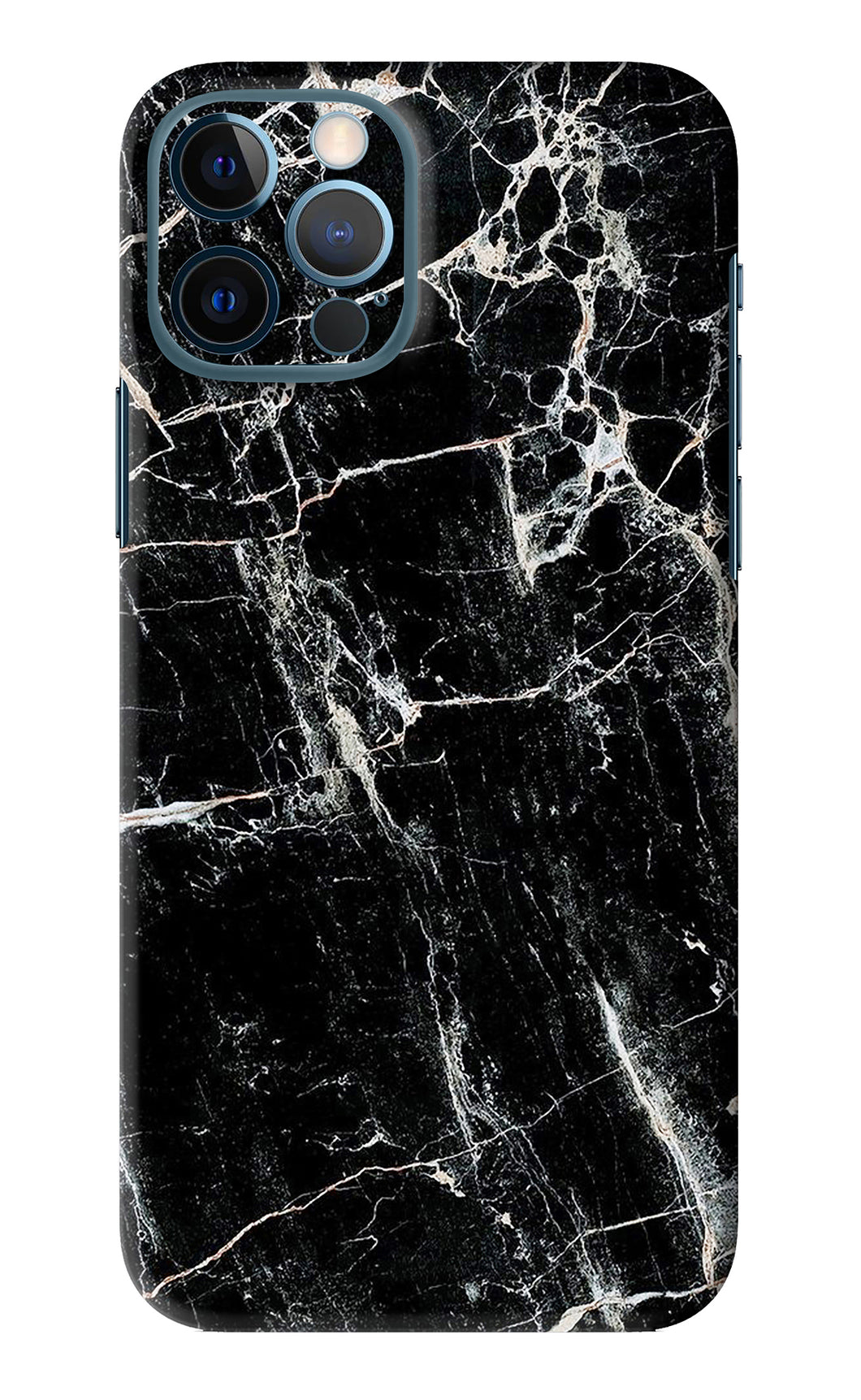 Black Marble Texture 1 iPhone 12 Pro Back Skin Wrap