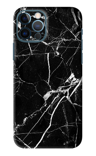Black Marble Texture 2 iPhone 12 Pro Back Skin Wrap