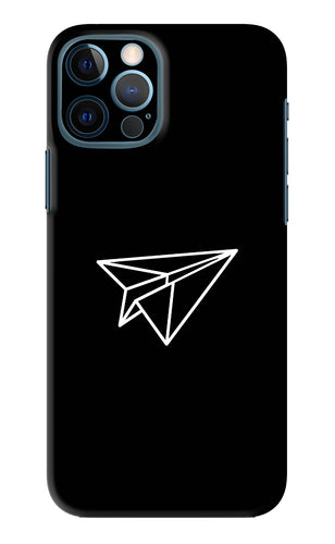 Paper Plane White iPhone 12 Pro Back Skin Wrap