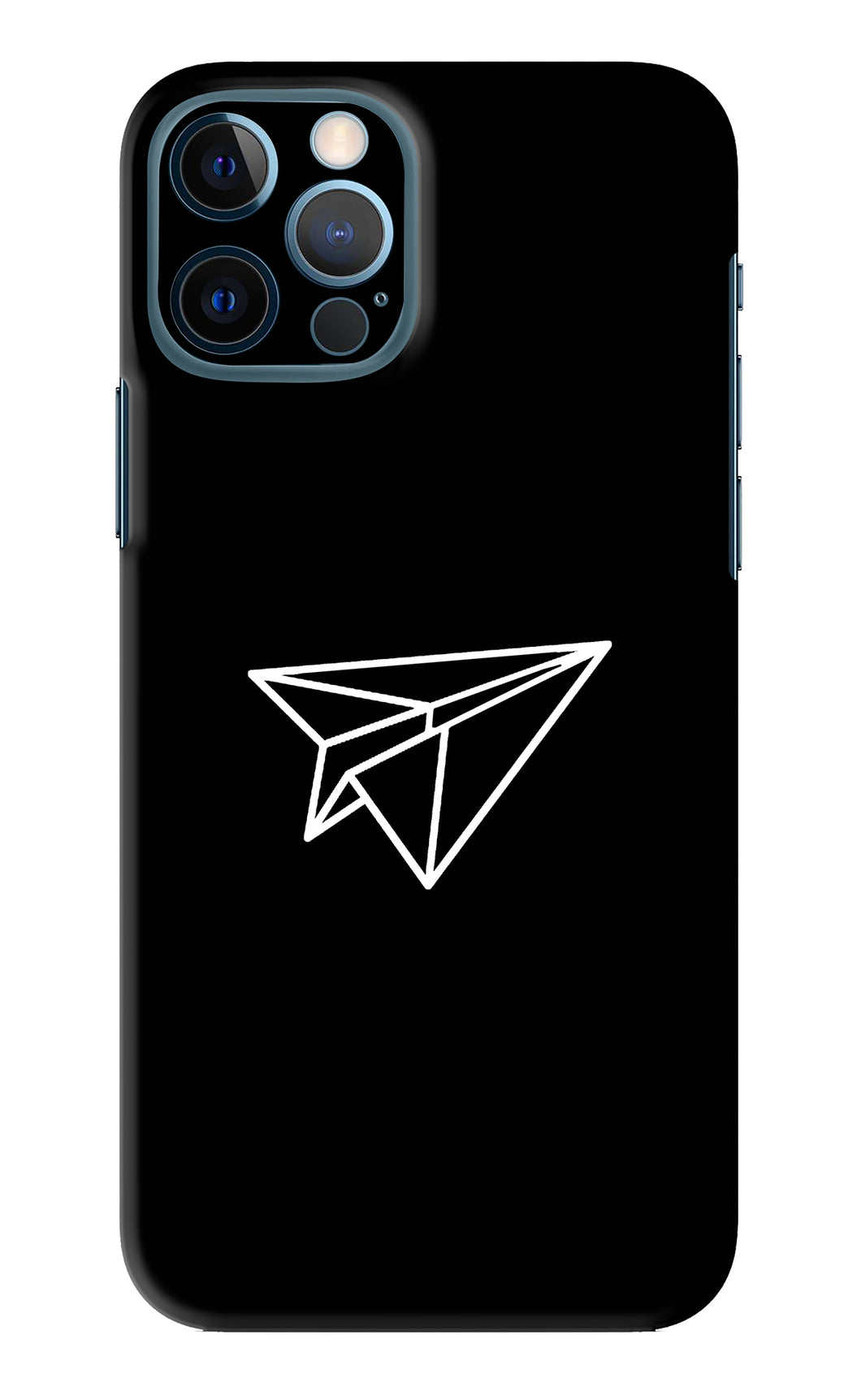 Paper Plane White iPhone 12 Pro Back Skin Wrap