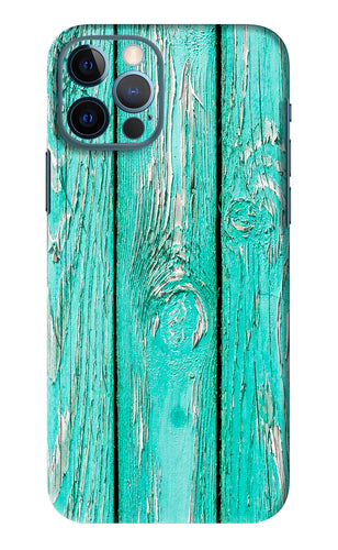Blue Wood iPhone 12 Pro Back Skin Wrap