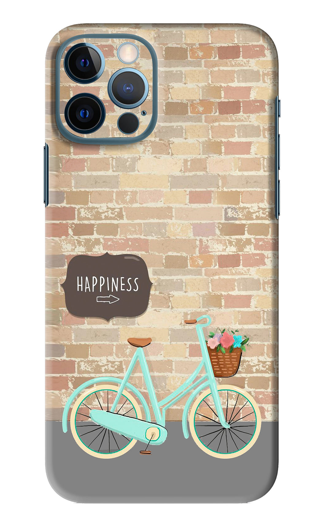 Happiness Artwork iPhone 12 Pro Back Skin Wrap
