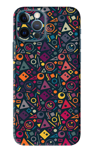 Geometric Abstract iPhone 12 Pro Back Skin Wrap