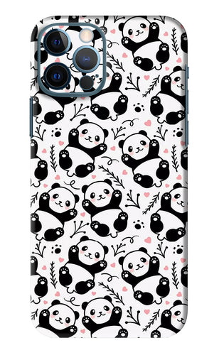 Cute Panda iPhone 12 Pro Back Skin Wrap