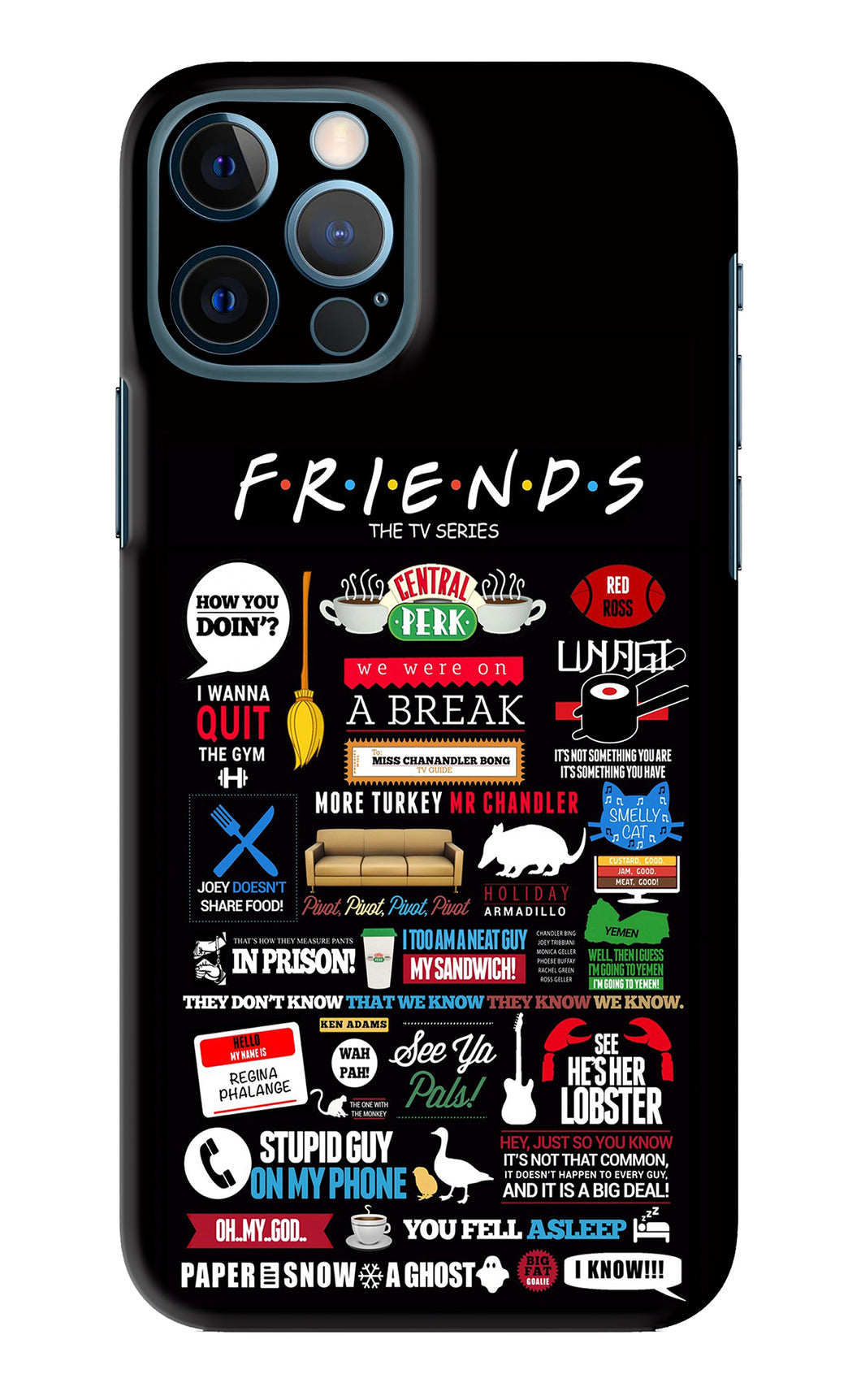 FRIENDS iPhone 12 Pro Back Skin Wrap