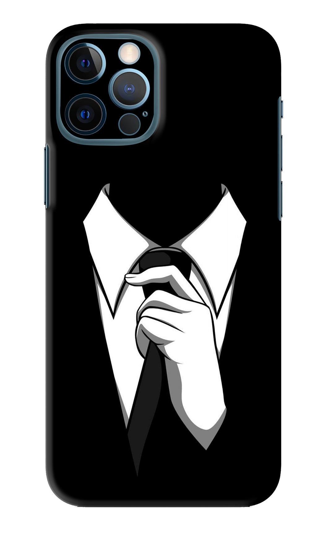 Black Tie iPhone 12 Pro Back Skin Wrap