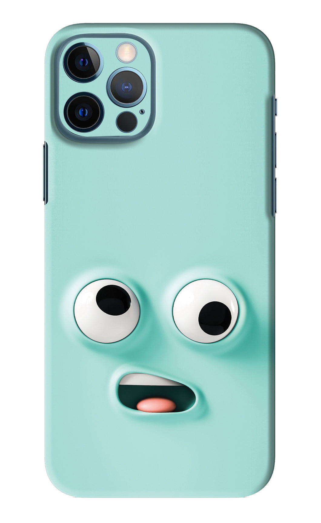 Silly Face Cartoon iPhone 12 Pro Back Skin Wrap