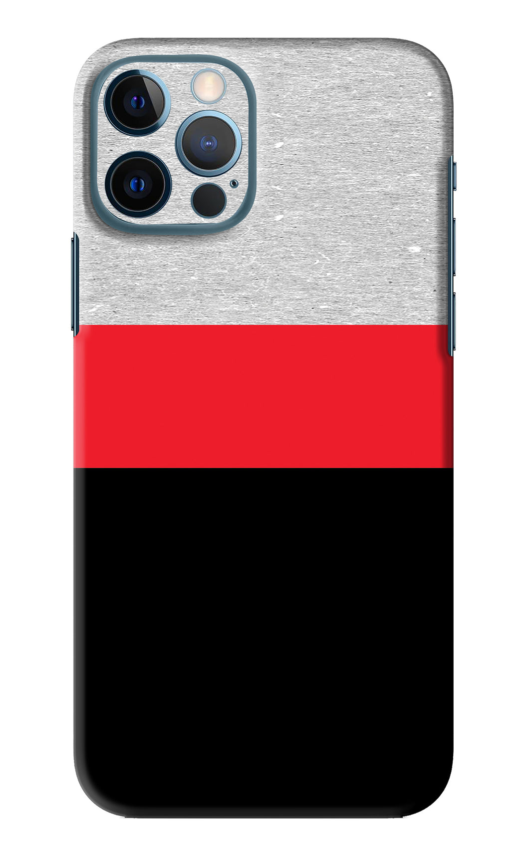 Tri Color Pattern iPhone 12 Pro Back Skin Wrap