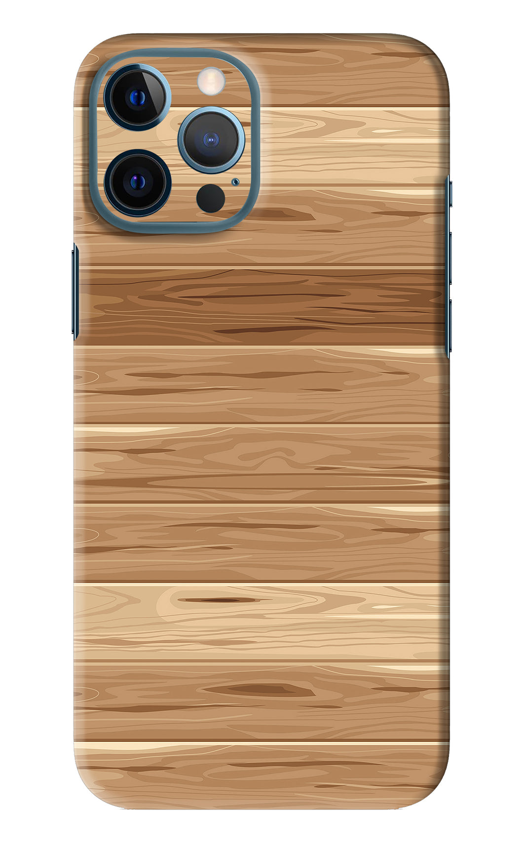 Wooden Vector iPhone 12 Pro Max Back Skin Wrap