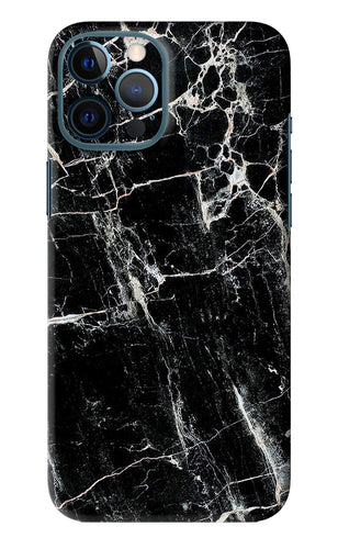 Black Marble Texture 1 iPhone 12 Pro Max Back Skin Wrap