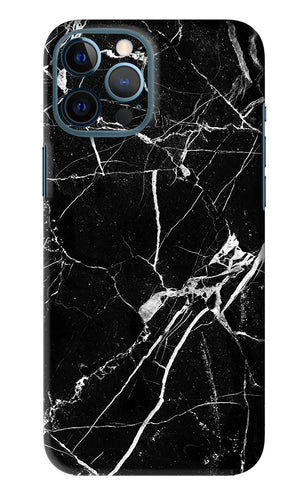 Black Marble Texture 2 iPhone 12 Pro Max Back Skin Wrap