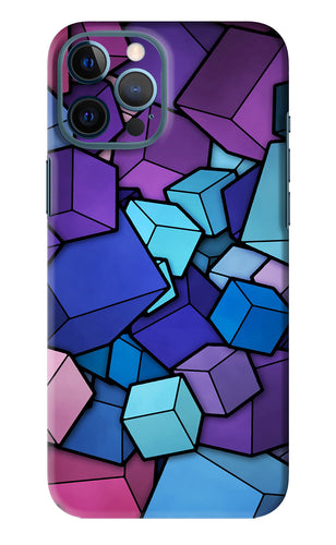 Cubic Abstract iPhone 12 Pro Max Back Skin Wrap