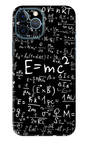 Physics Albert Einstein Formula iPhone 12 Pro Max Back Skin Wrap