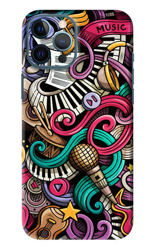 Music Abstract iPhone 12 Pro Max Back Skin Wrap