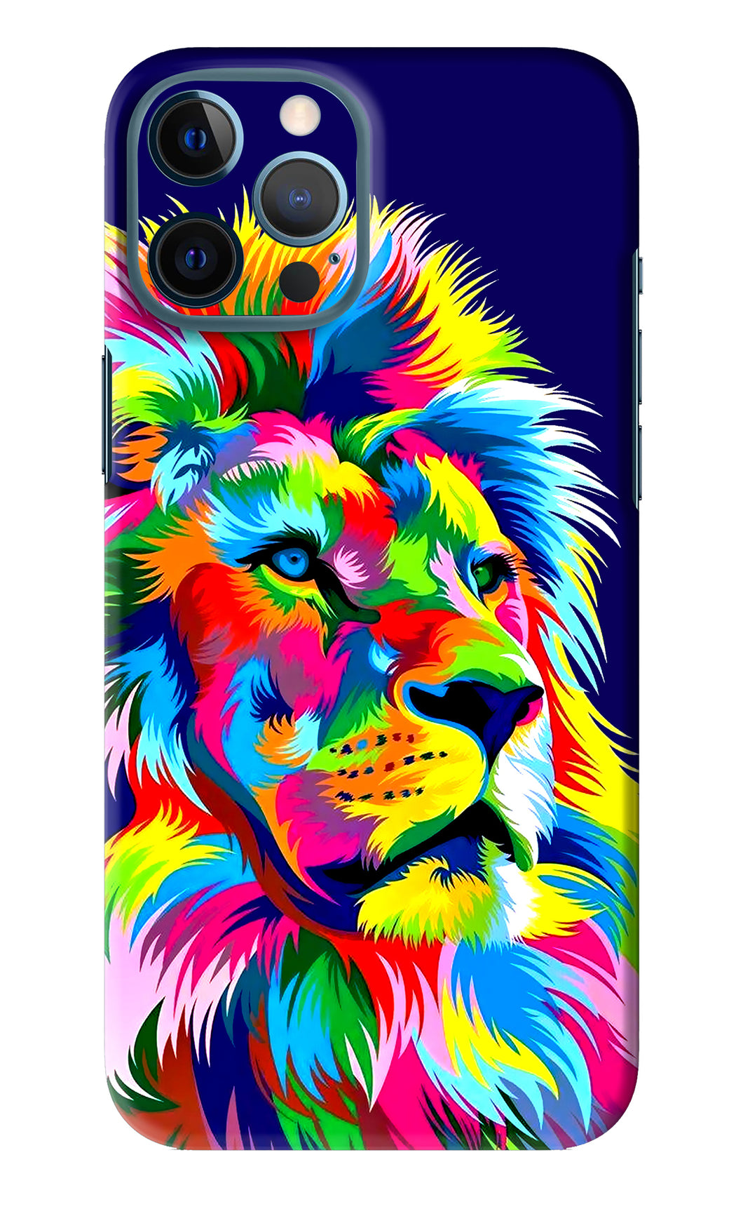Vector Art Lion iPhone 12 Pro Max Back Skin Wrap