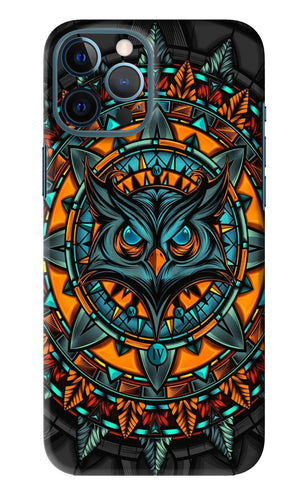 Angry Owl Art iPhone 12 Pro Max Back Skin Wrap