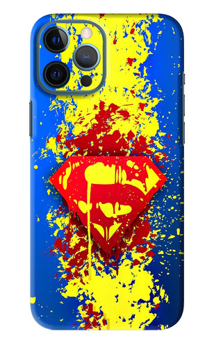 Superman logo iPhone 12 Pro Max Back Skin Wrap