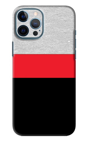 Tri Color Pattern iPhone 12 Pro Max Back Skin Wrap