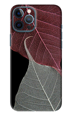 Leaf Pattern iPhone 12 Pro Max Back Skin Wrap