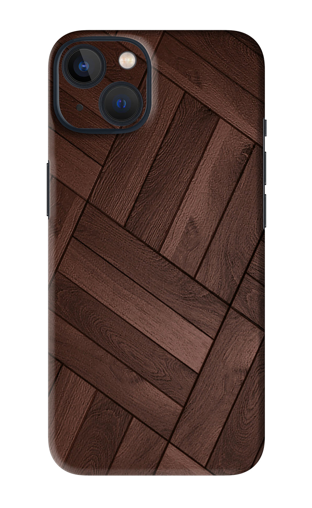 Wooden Texture Design iPhone 13 Back Skin Wrap