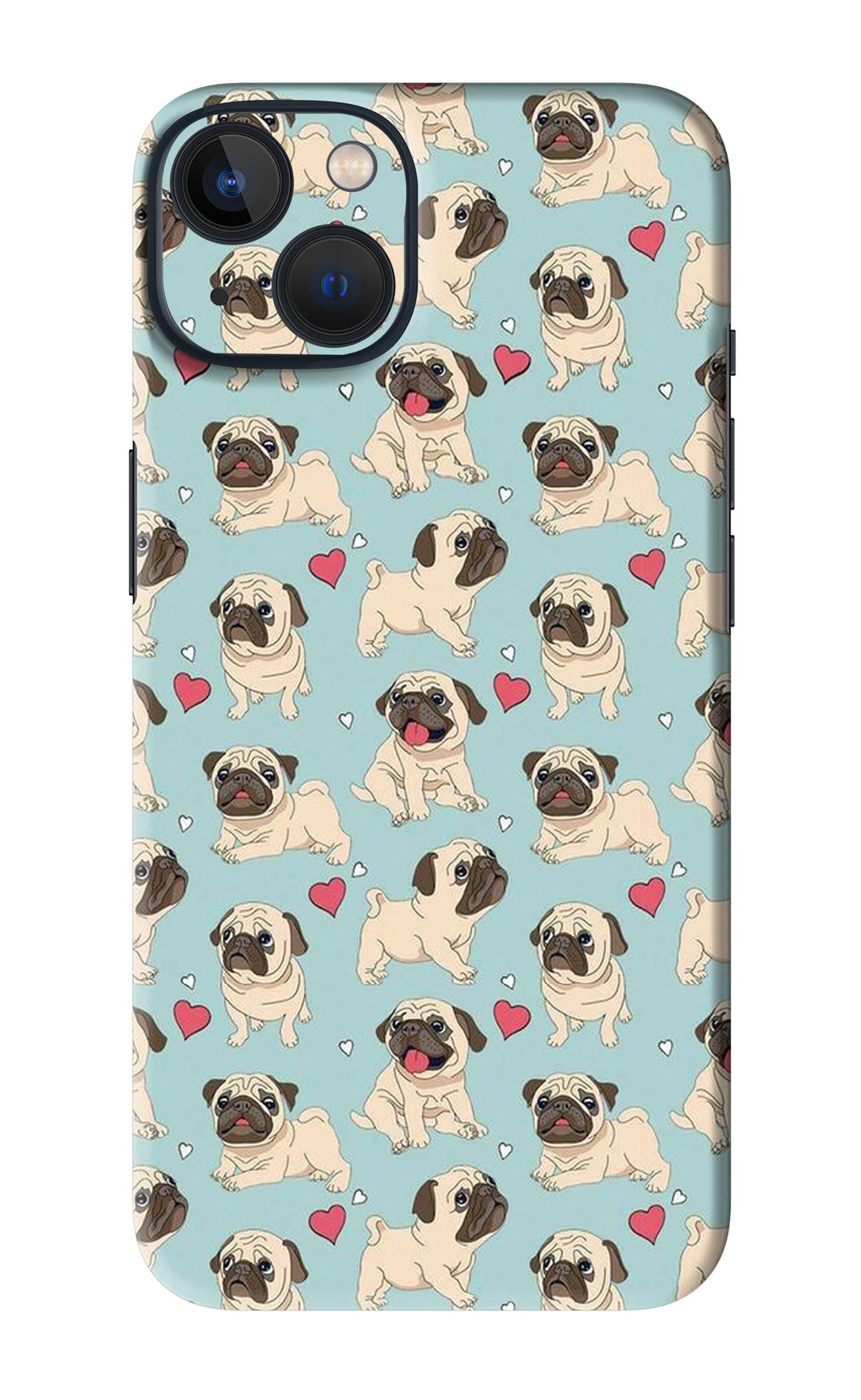 Pug Dog iPhone 13 Back Skin Wrap