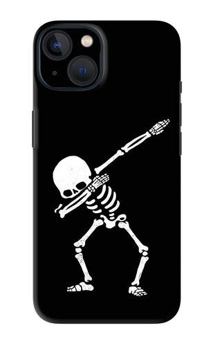 Dabbing Skeleton Art iPhone 13 Back Skin Wrap