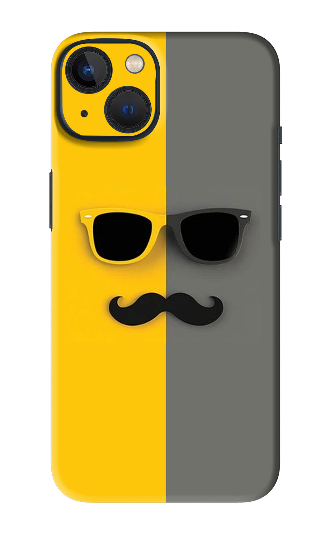 Sunglasses with Mustache iPhone 13 Back Skin Wrap